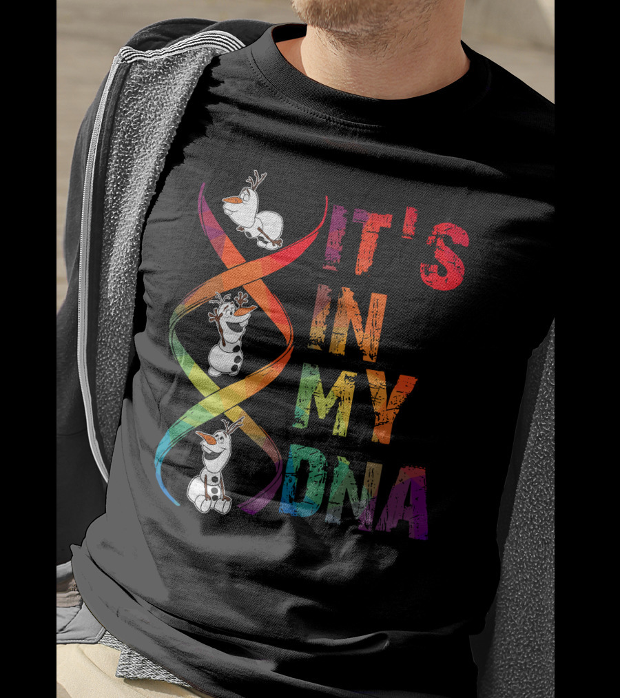 Olaf It's In My Dna Frozen Theme T-Shirt