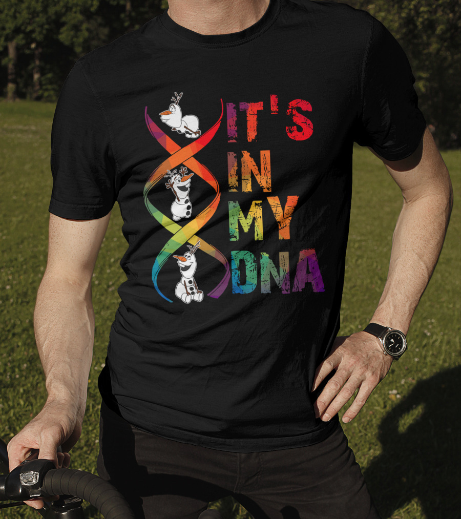 Olaf It's In My Dna Frozen Theme T-Shirt