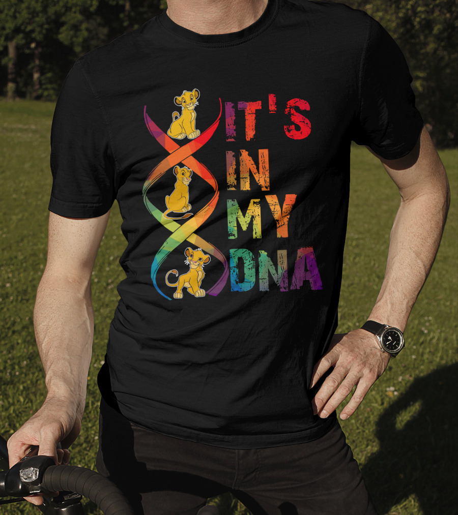 Simba It's In My Dna Rainbow Spiral T-Shirt