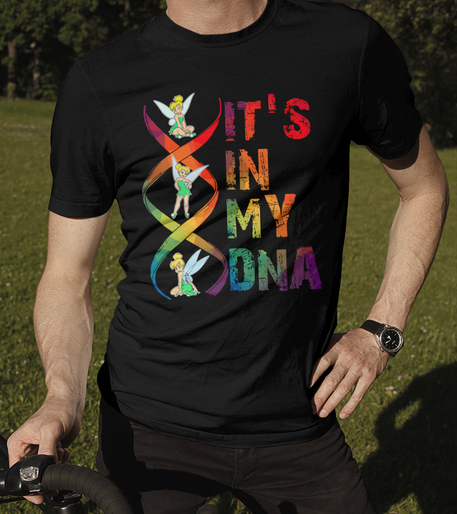 Tinker Bell It's In My Dna Rainbow Dna Helix T-Shirt