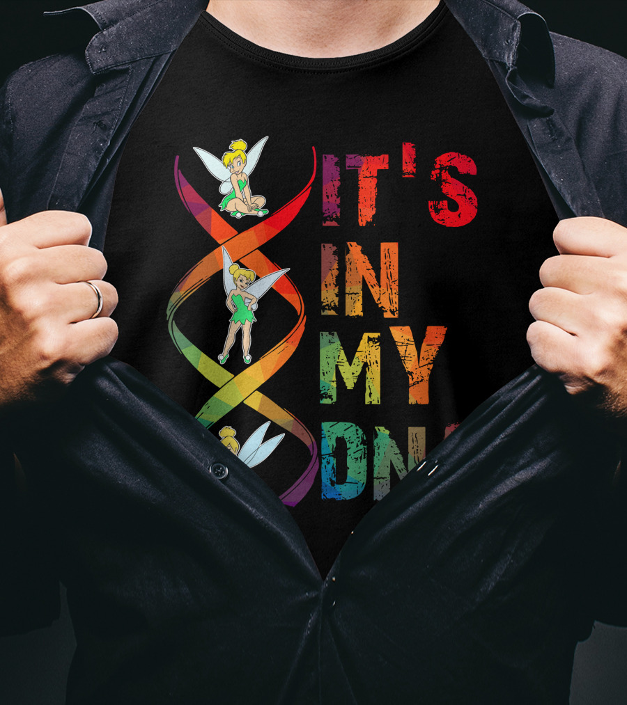 Tinker Bell It's In My Dna Rainbow Dna Helix T-Shirt