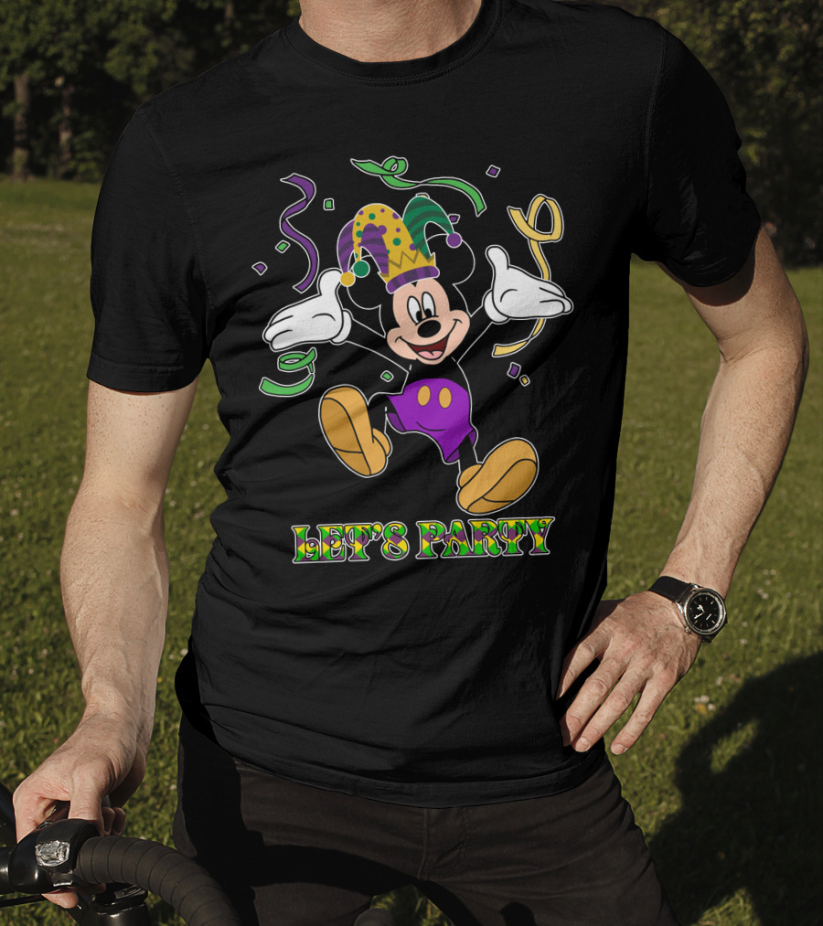 Mickey Let's Party Mardi Gras Celebration T-Shirt