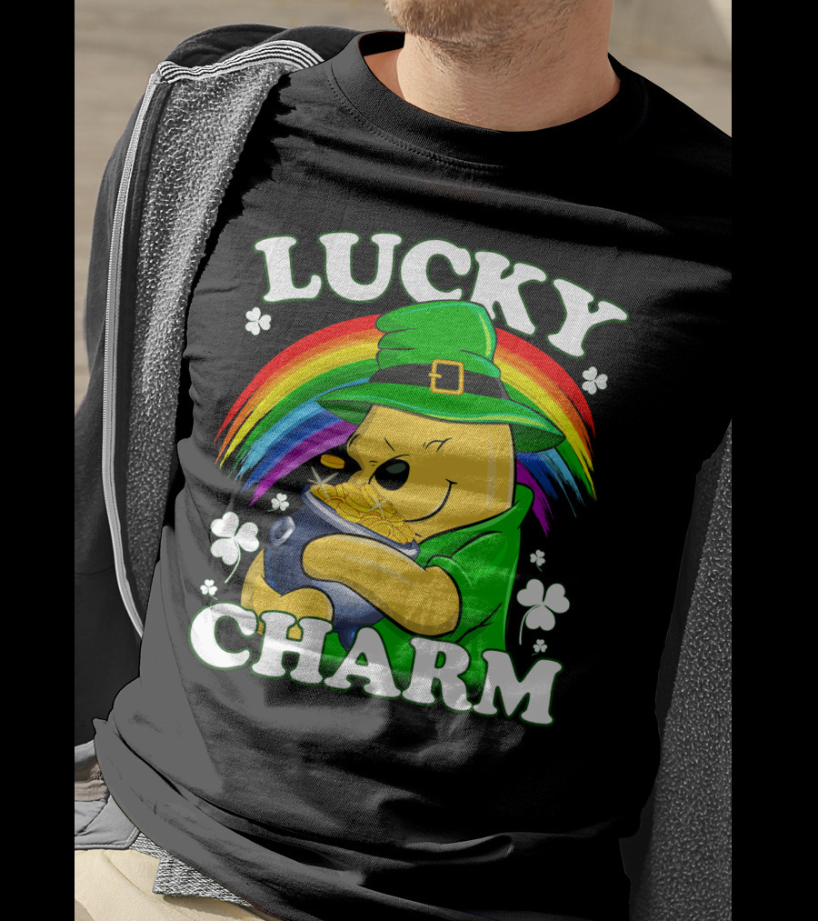 Lucky Charm Rainbow Bear St. Patrick's Day T-Shirt