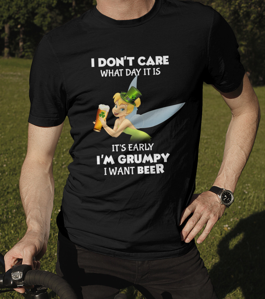 Tinker Bell St. Patrick's Grumpy Beer Day T-Shirt