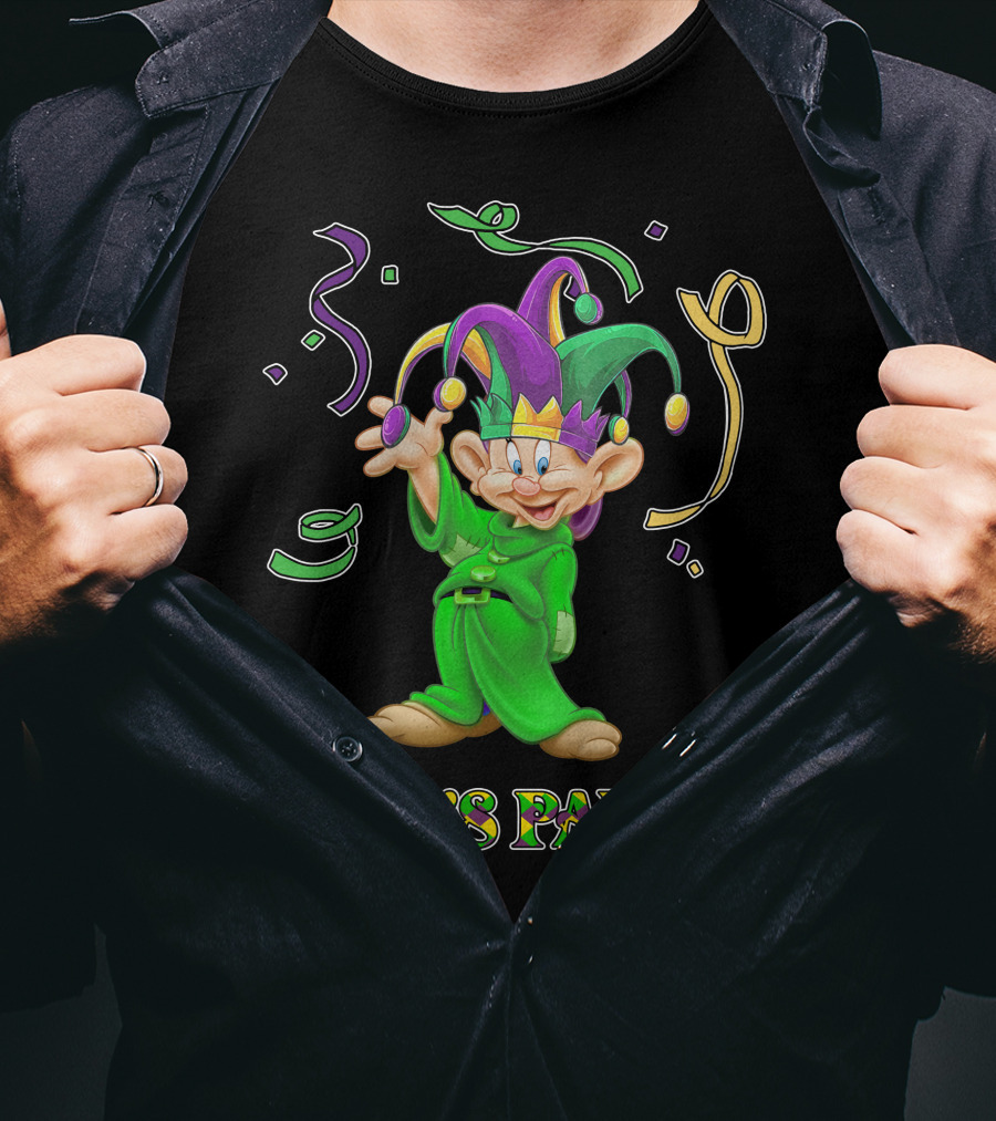 Dopey Let's Party Jester Outfit Celebration T-Shirt