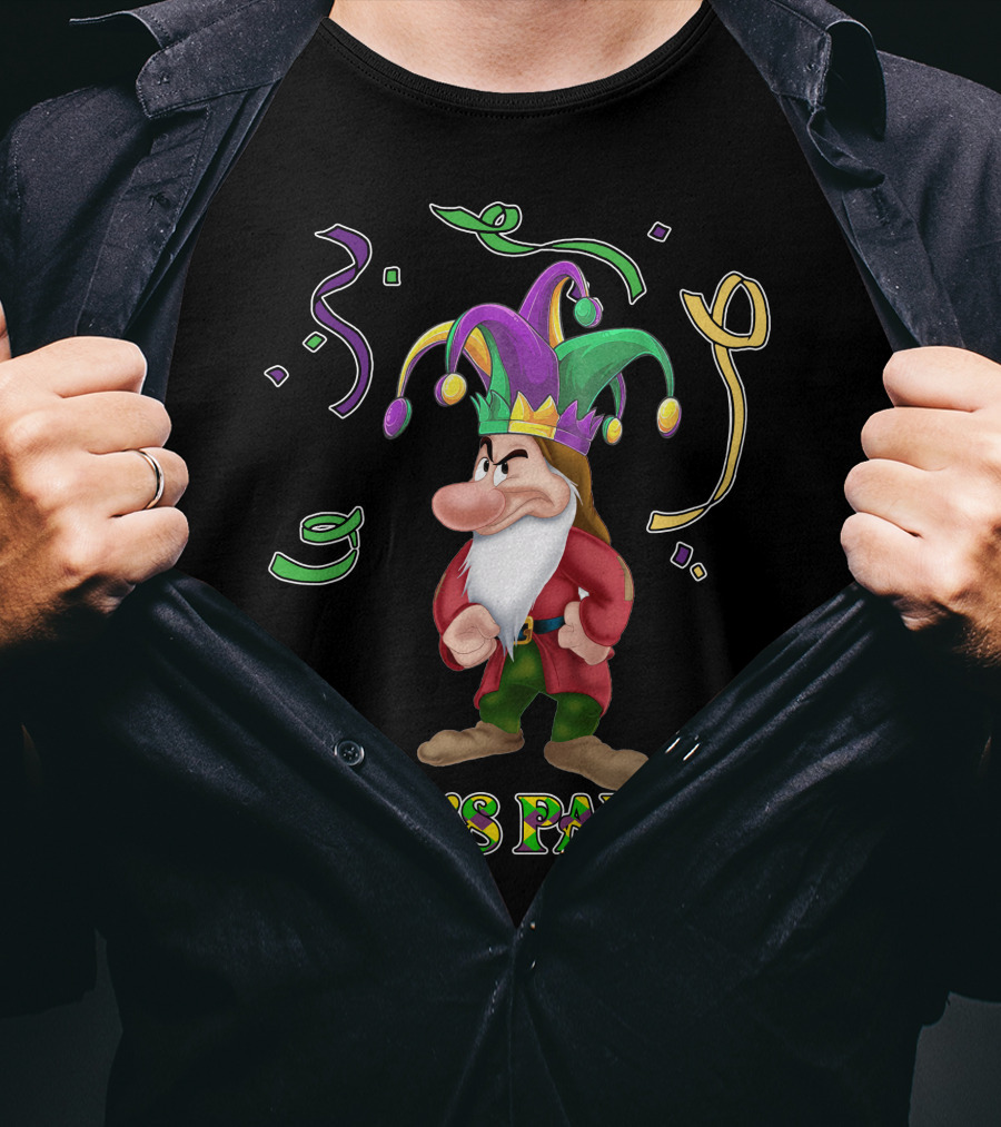 Grumpy Let's Party Jester Hat T-Shirt