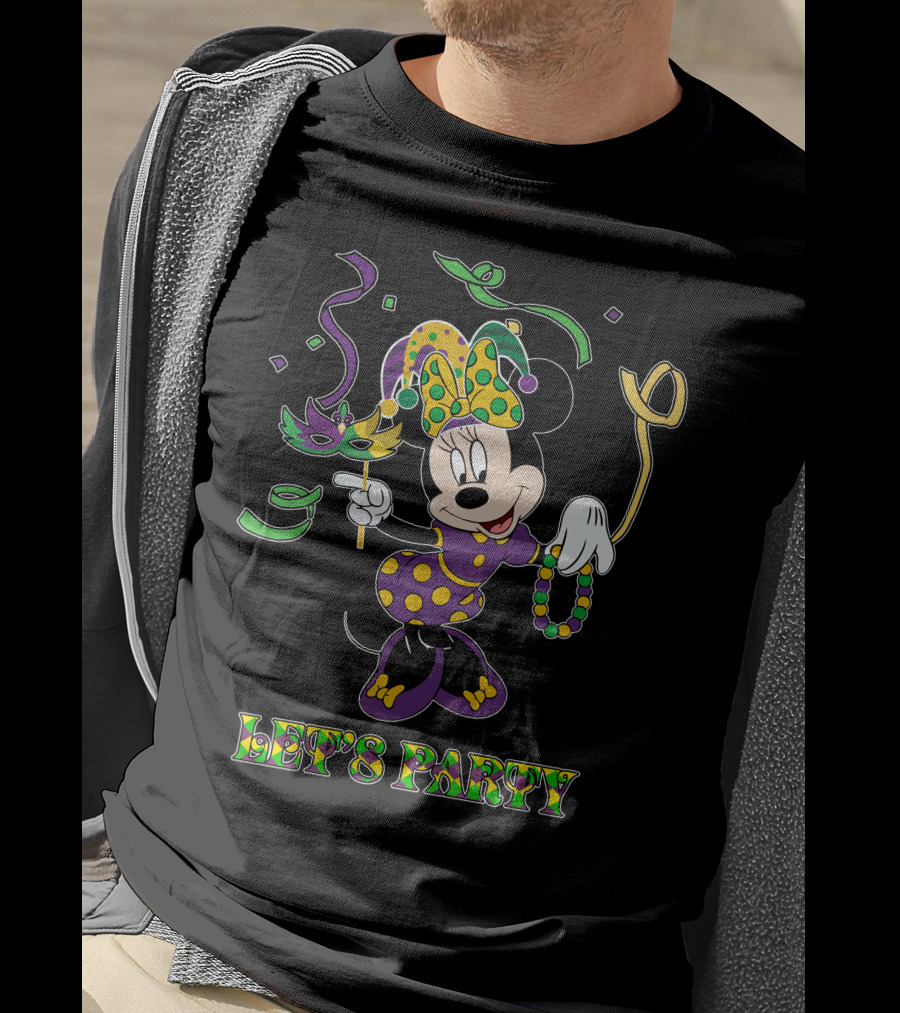 Minnie Let's Party Mardi Gras Celebration T-Shirt