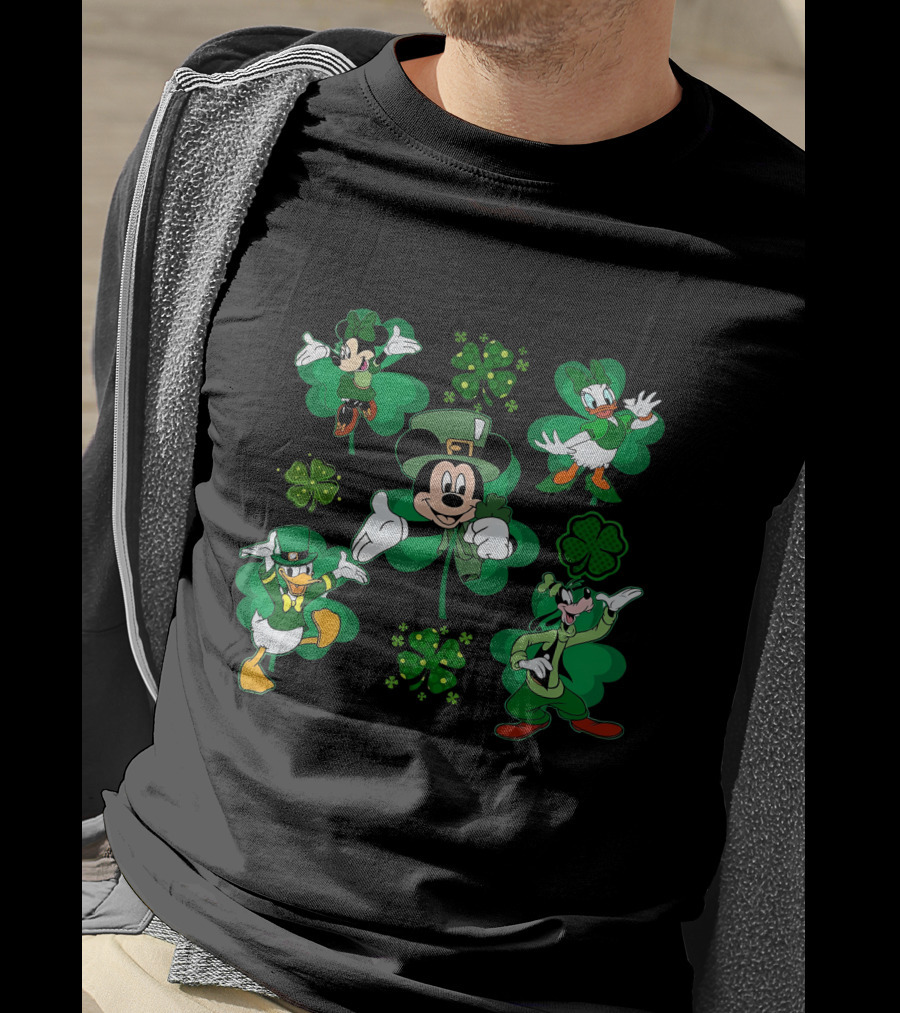 Mickey Friends St. Patrick's Day Shamrock Celebration T-Shirt