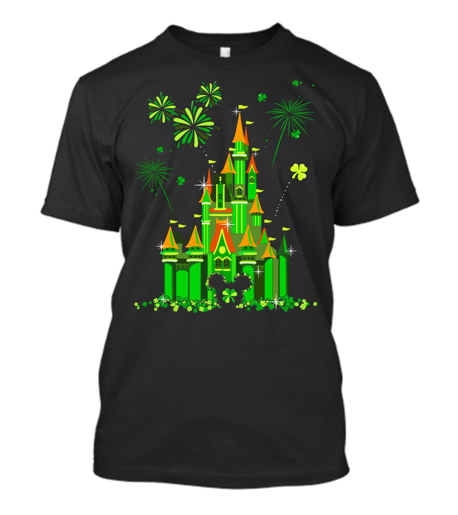 Patrick Castle Shamrock Fireworks T-Shirt