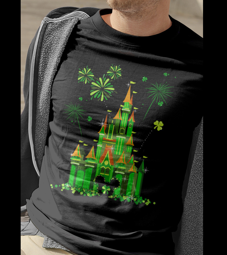 Patrick Castle Shamrock Fireworks T-Shirt