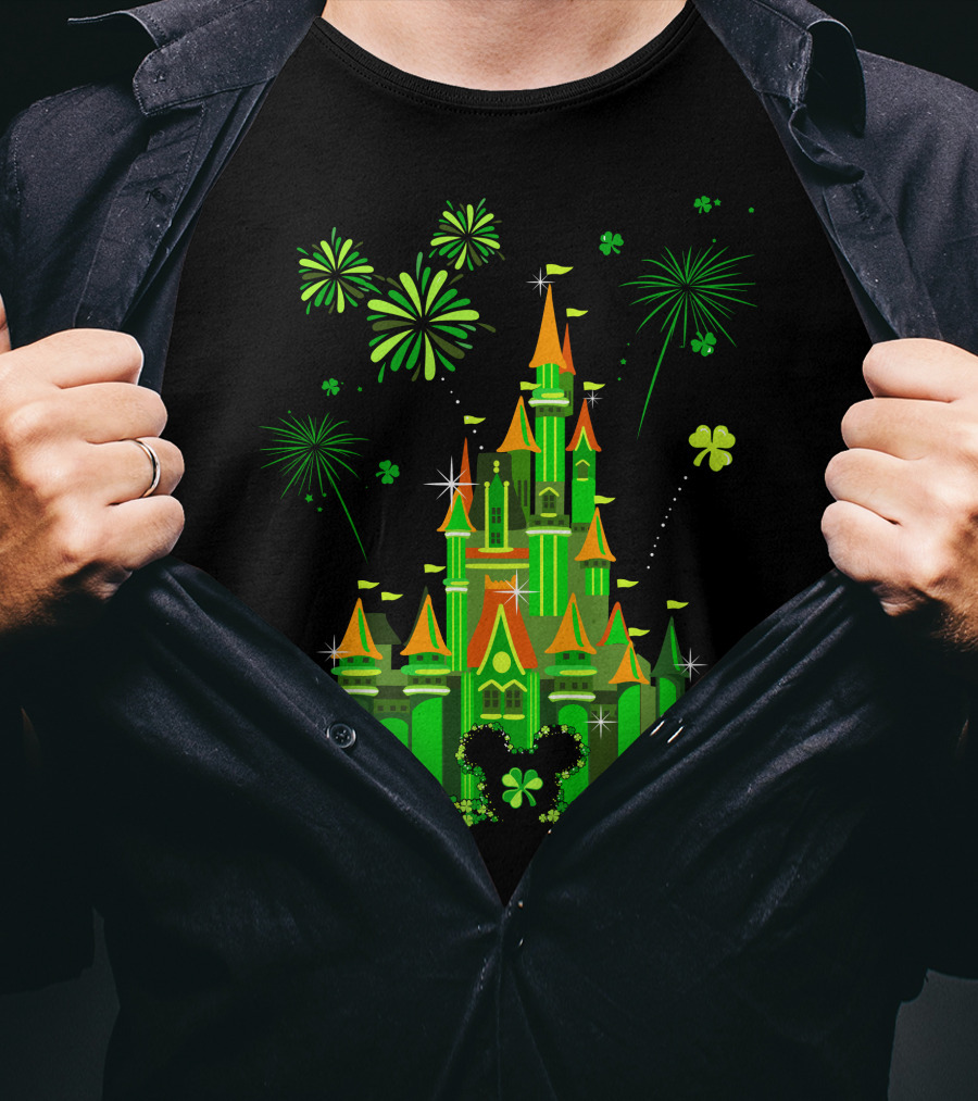 Patrick Castle Shamrock Fireworks T-Shirt