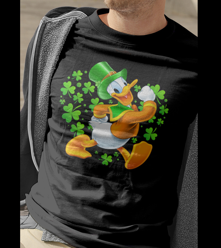 Donald Duck St. Patrick's Day Shamrock Hat T-Shirt
