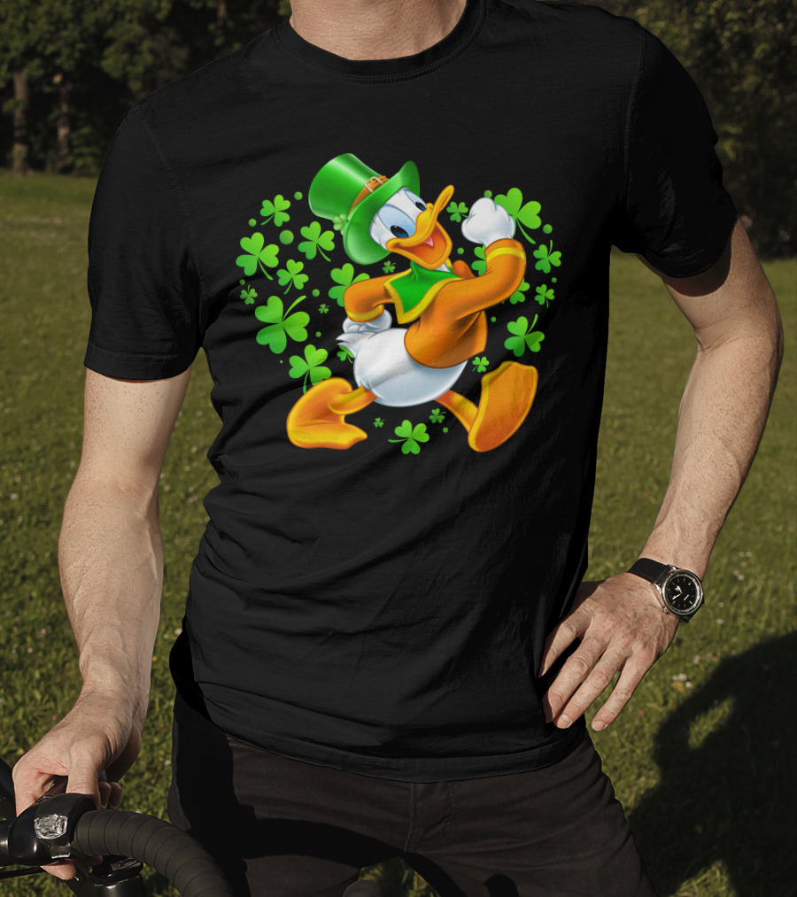 Donald Duck St. Patrick's Day Shamrock Hat T-Shirt
