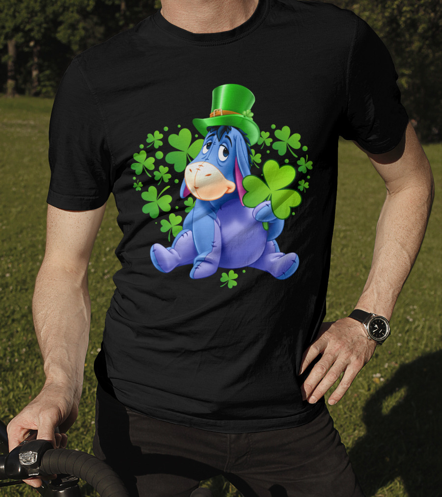 Eeyore St. Patrick's Day Clover Hat T-Shirt