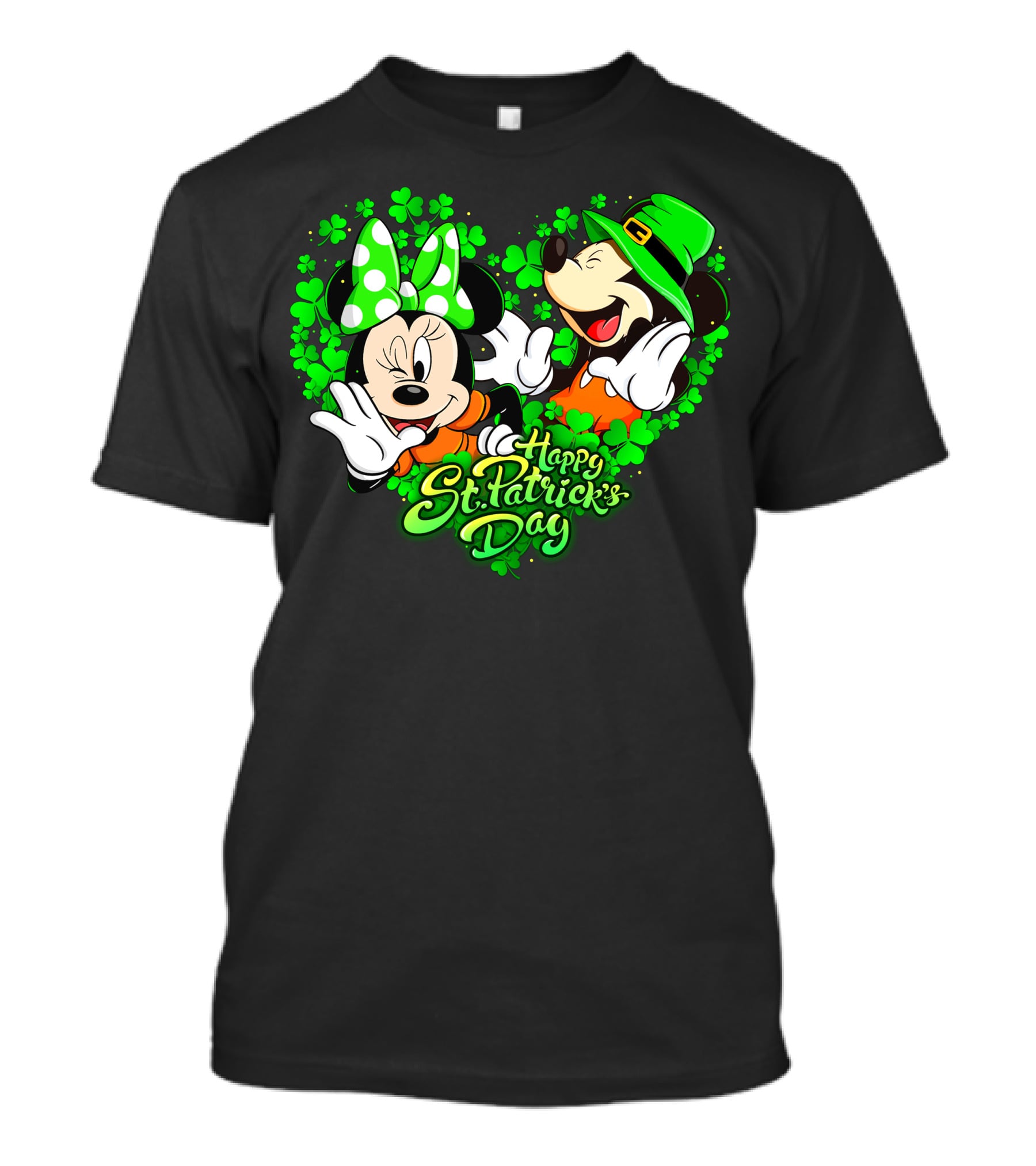 Happy St. Patrick's Day Mickey Minnie T-Shirt