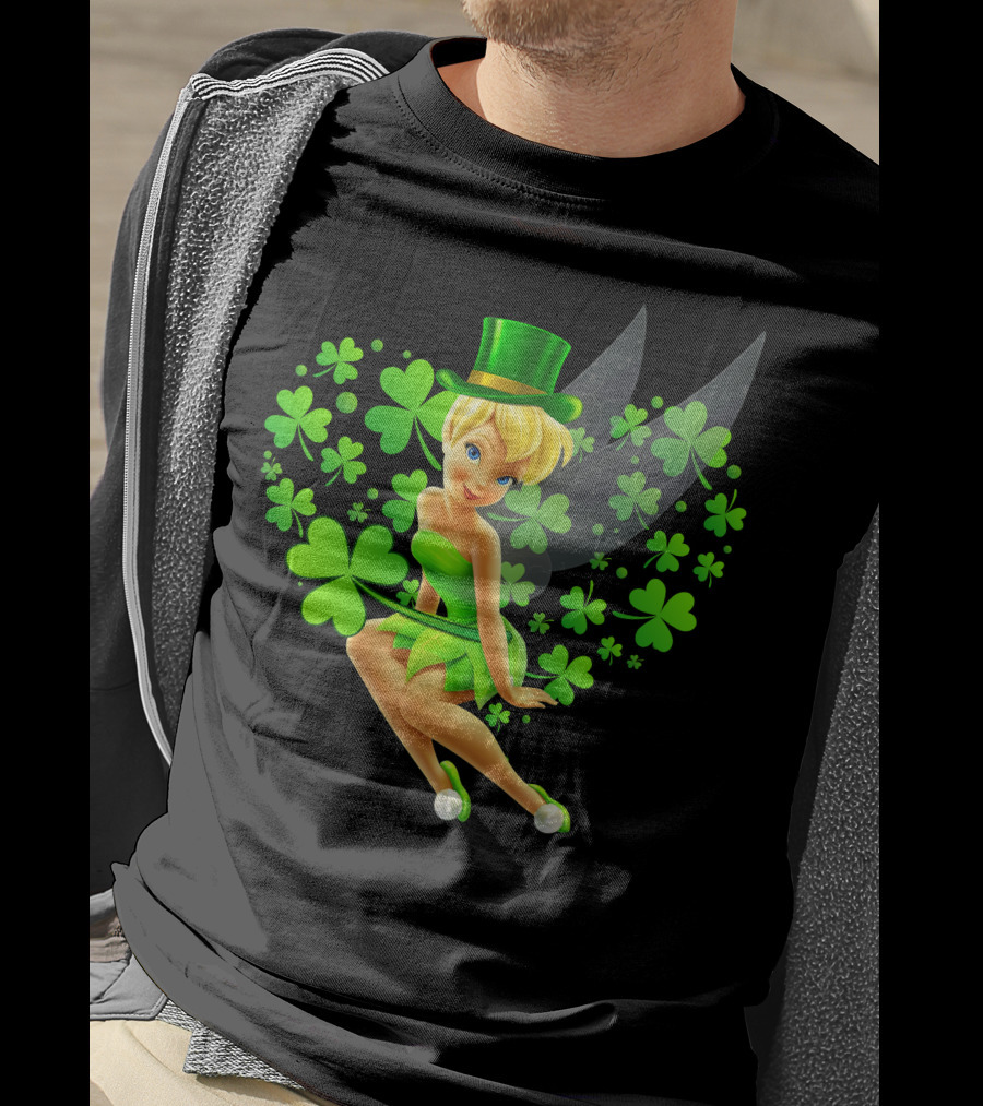 Tinker Bell St. Patrick's Day Shamrock Fairy T-Shirt