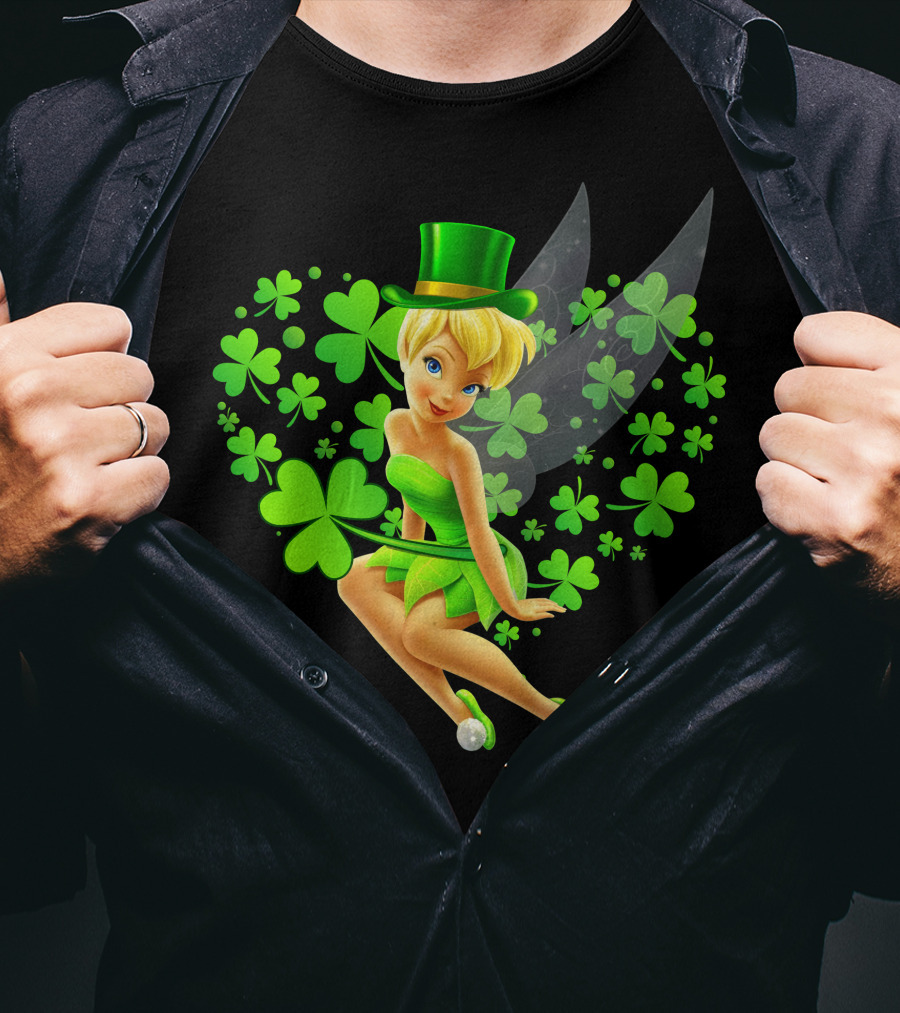 Tinker Bell St. Patrick's Day Shamrock Fairy T-Shirt