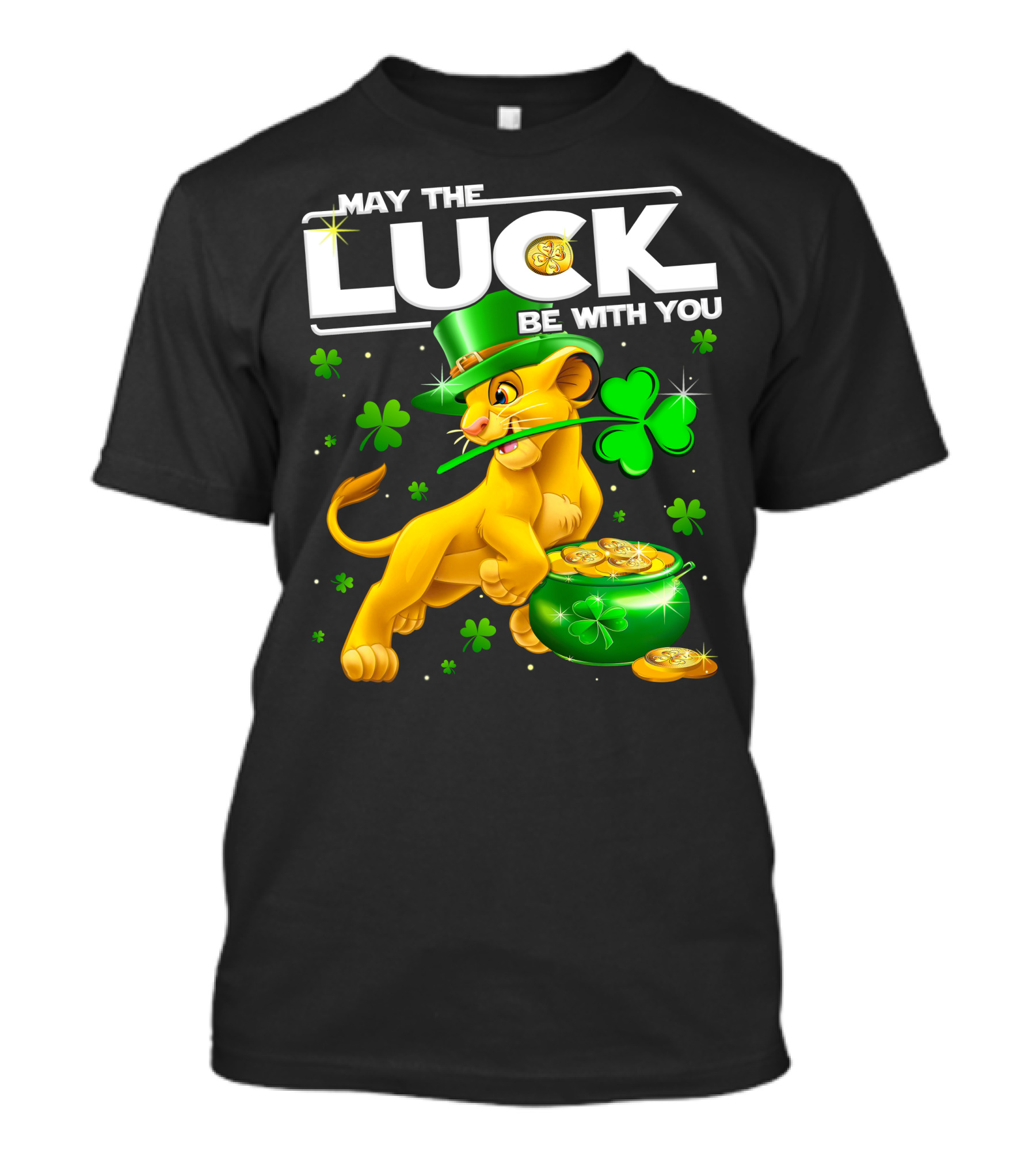 May The Luck Be With You Simba St Patrick's Day T-Shirt