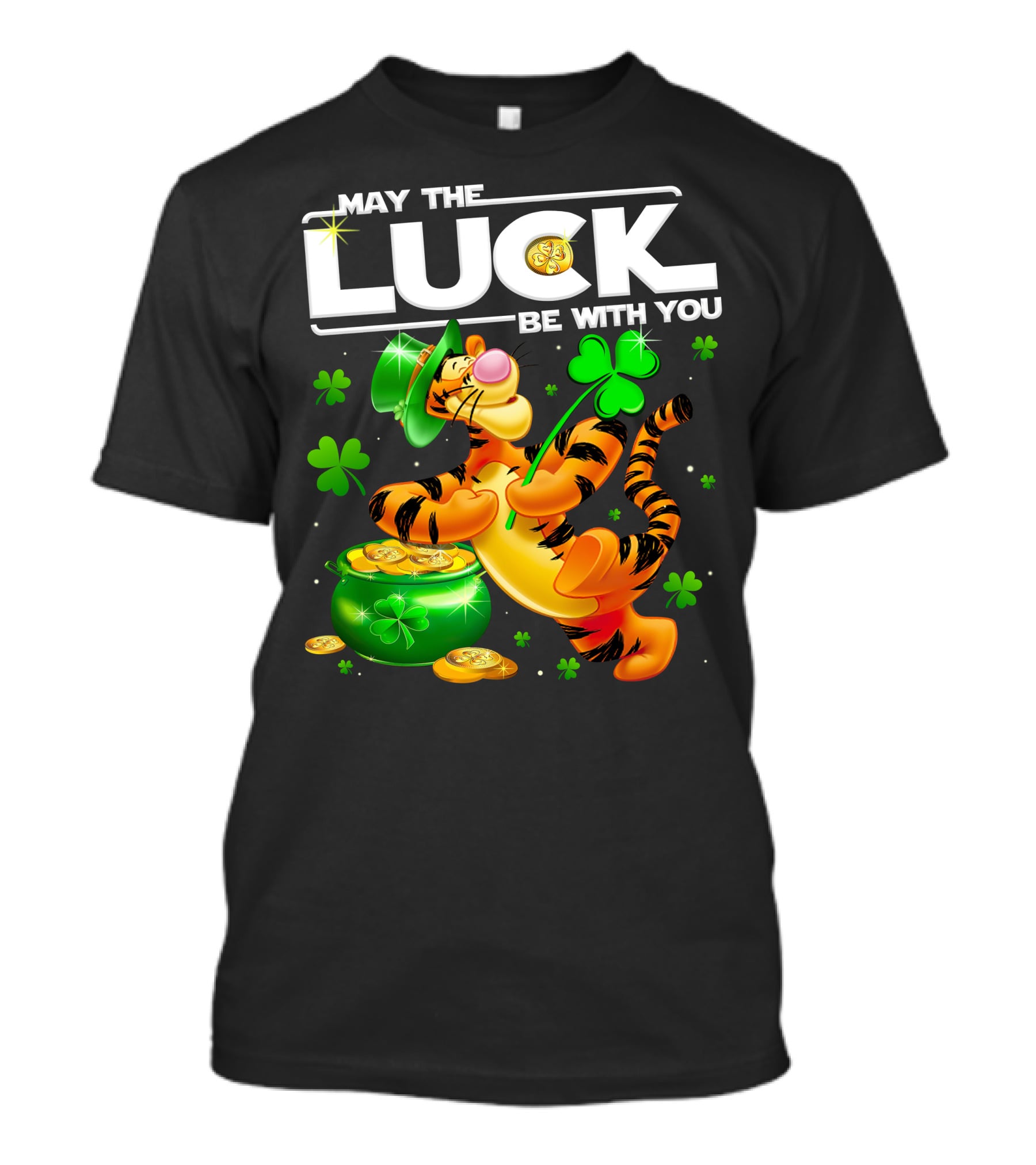 May The Luck Be With You Tigger T-Shirt