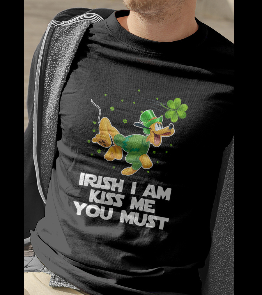 Irish I Am Kiss Me You Must Pluto St. Patrick's Day T-Shirt