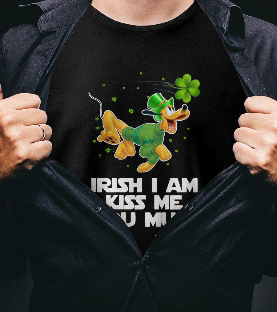 Irish I Am Kiss Me You Must Pluto St. Patrick's Day T-Shirt