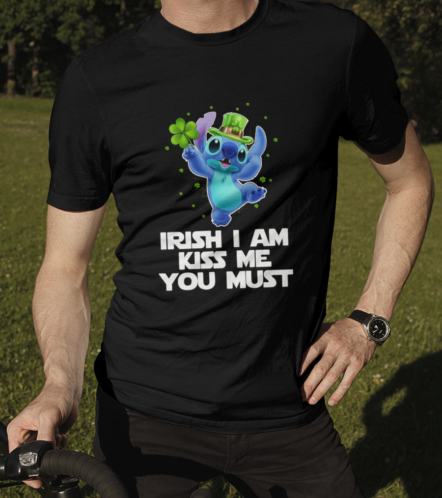 Stitch Irish I Am Kiss Me You Must T-Shirt