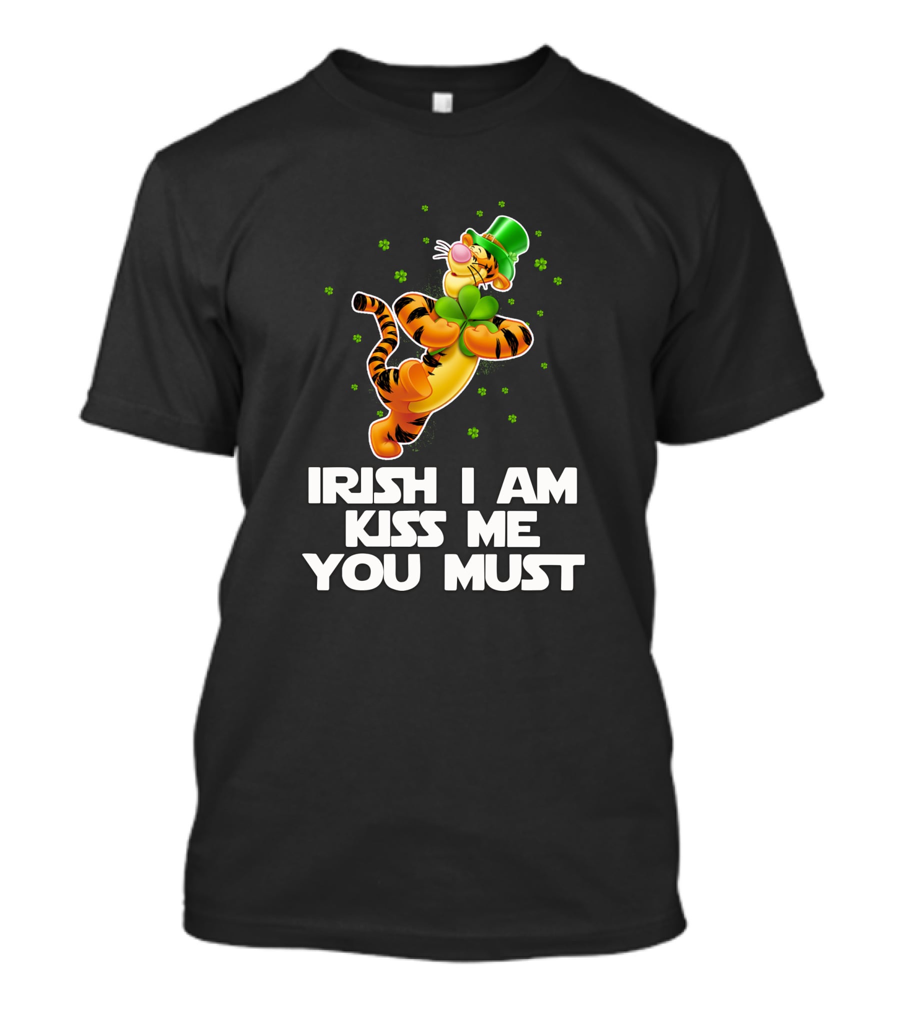 Tigger Irish I Am Kiss Me You Must St. Patrick's Day Clover T-Shirt