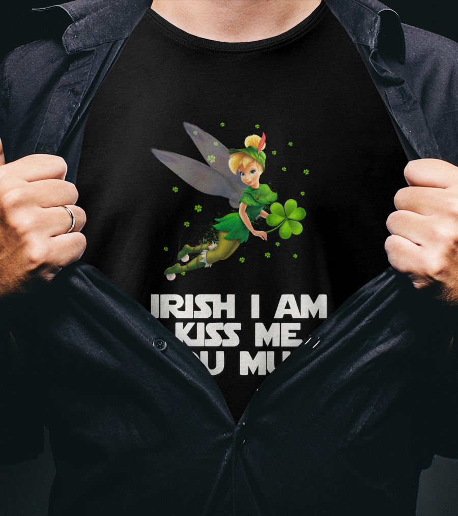 Irish Tinker Bell Kiss Me You Must T-Shirt