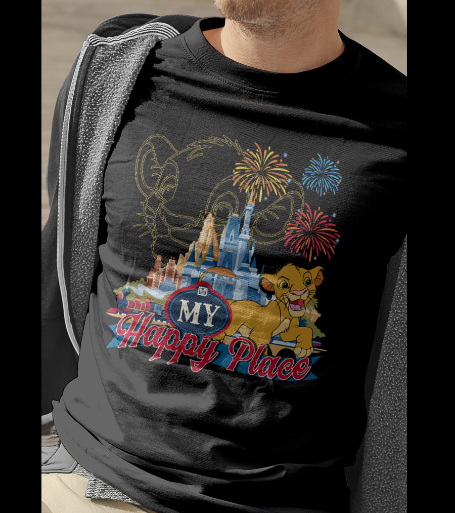 Simba My Happy Place Fireworks Magic Castle T-Shirt