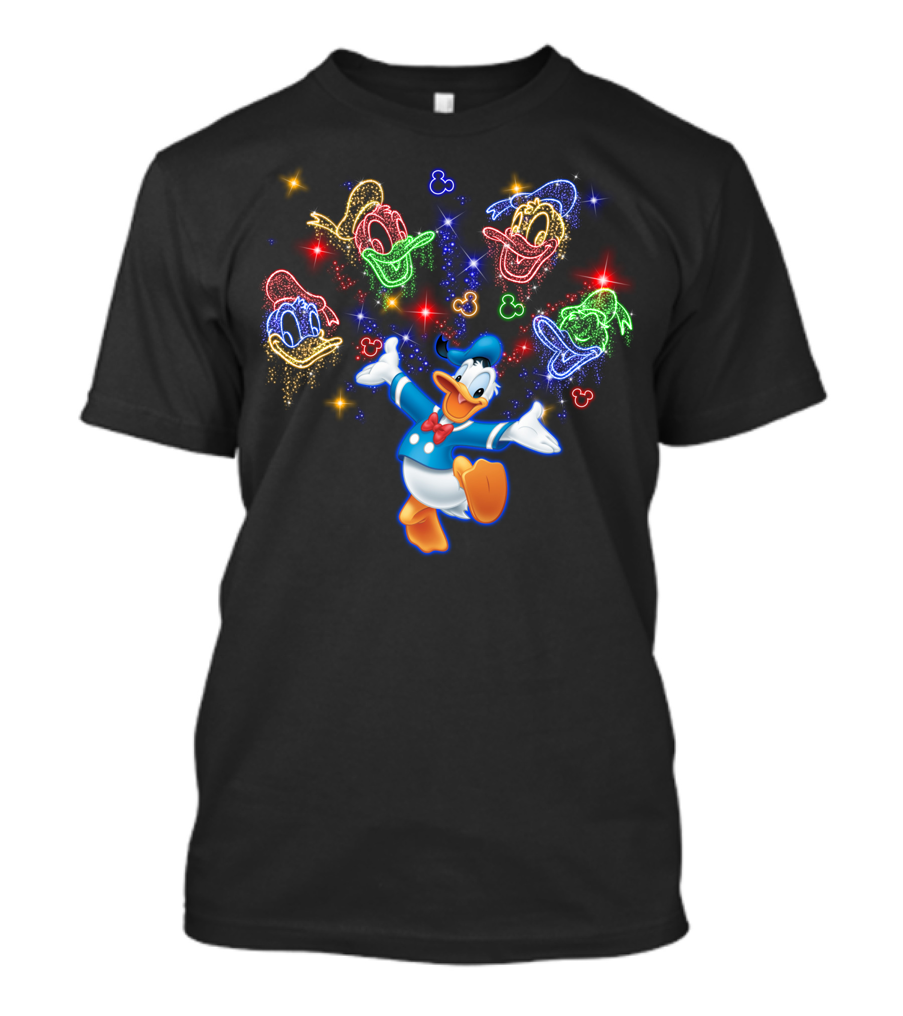 Donald Duck Neon Expressions Disney Favorites T-Shirt