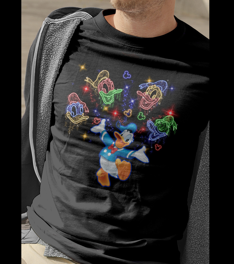 Donald Duck Neon Expressions Disney Favorites T-Shirt