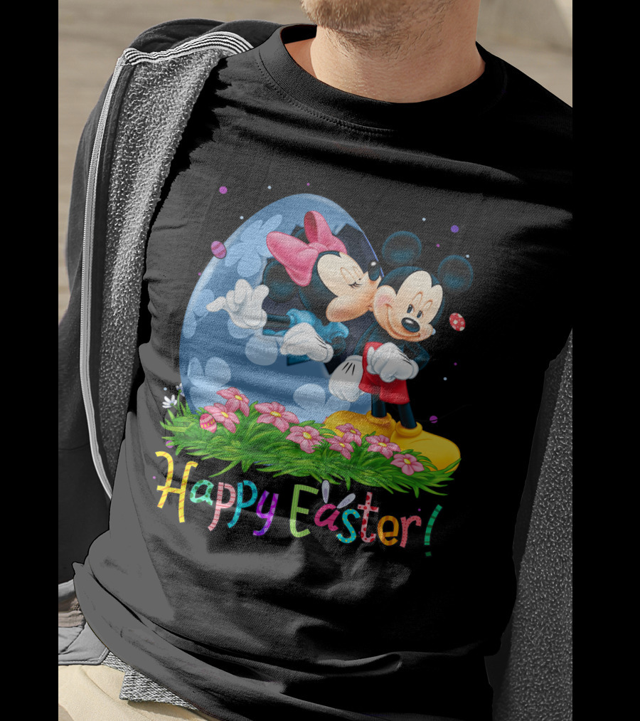 Happy Easter Mickey And Minnie T-Shirt