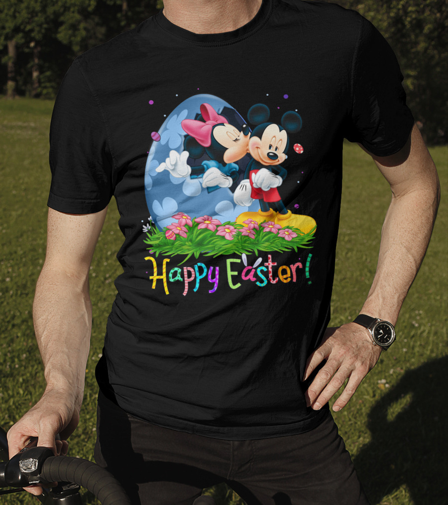 Happy Easter Mickey And Minnie T-Shirt