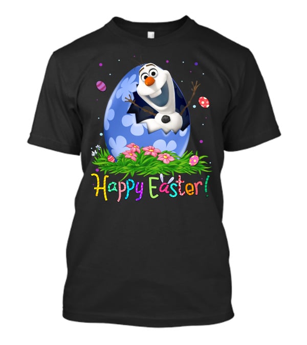 Happy Easter Olaf Egg Flowers T-Shirt