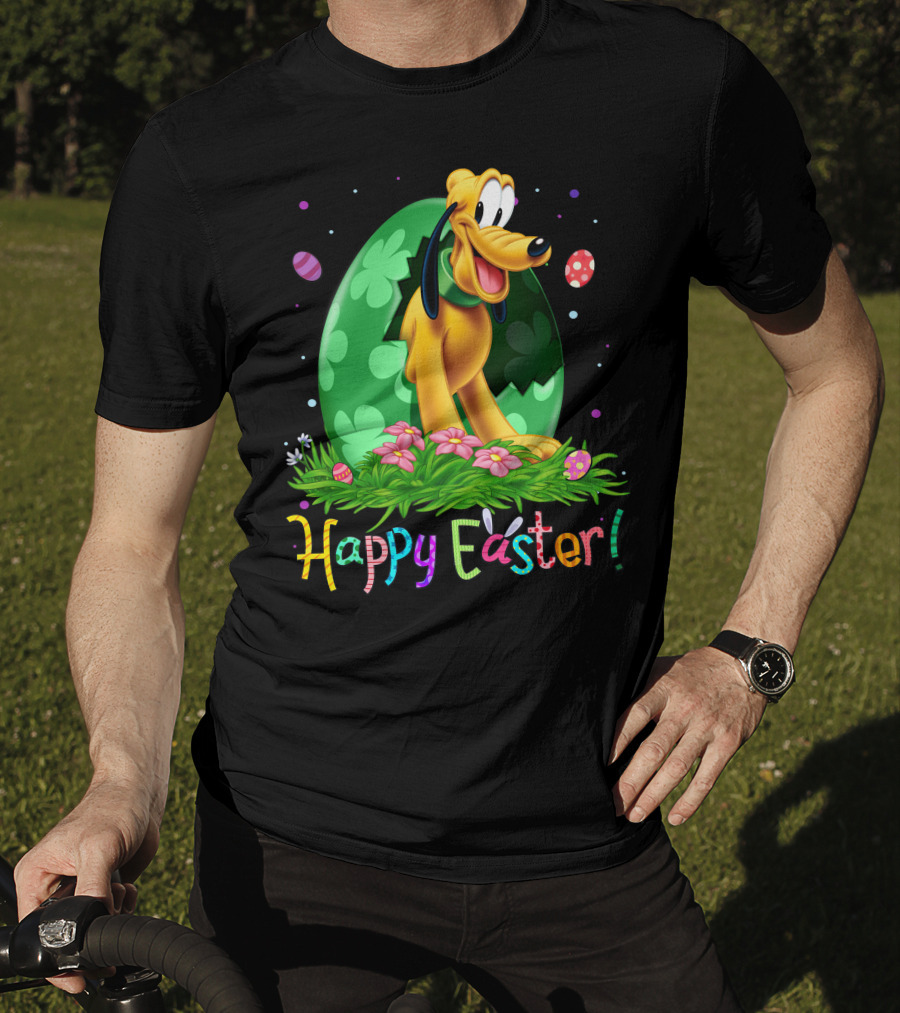 Happy Easter Pluto Disney Easter Egg Hunt T-Shirt
