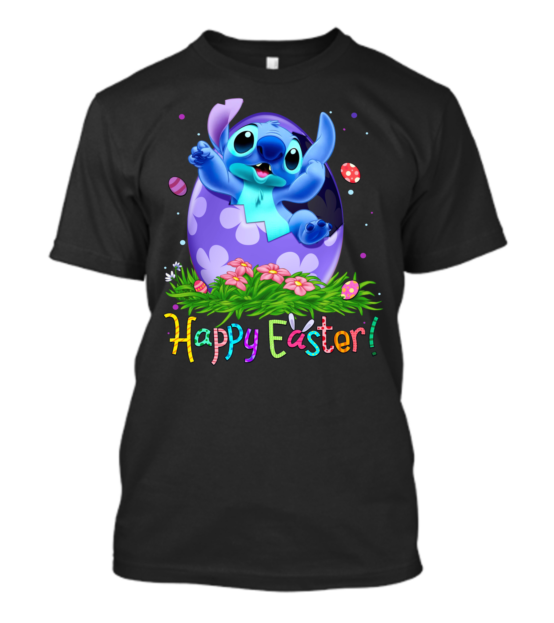 Stitch Happy Easter Egg Celebration T-Shirt