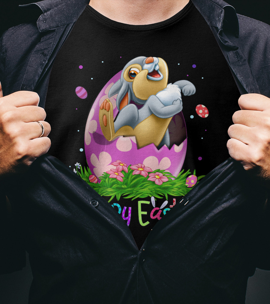 Happy Easter Thumper Easter Egg Rabbit T-Shirt