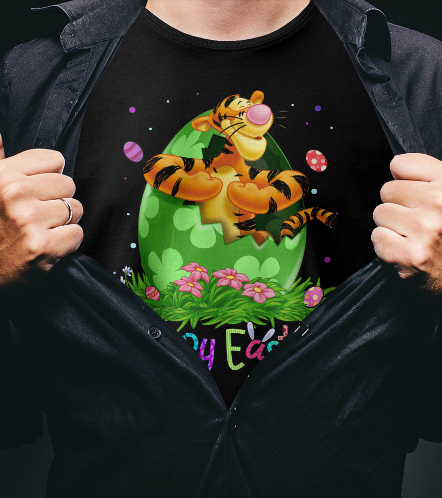 Tigger Happy Easter Egg Hunt Celebration T-Shirt