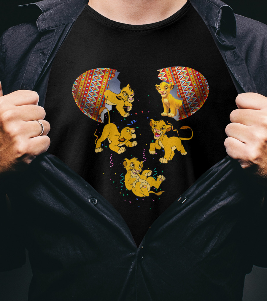 Simba Lion King Inspired Mouse Headburst T-Shirt