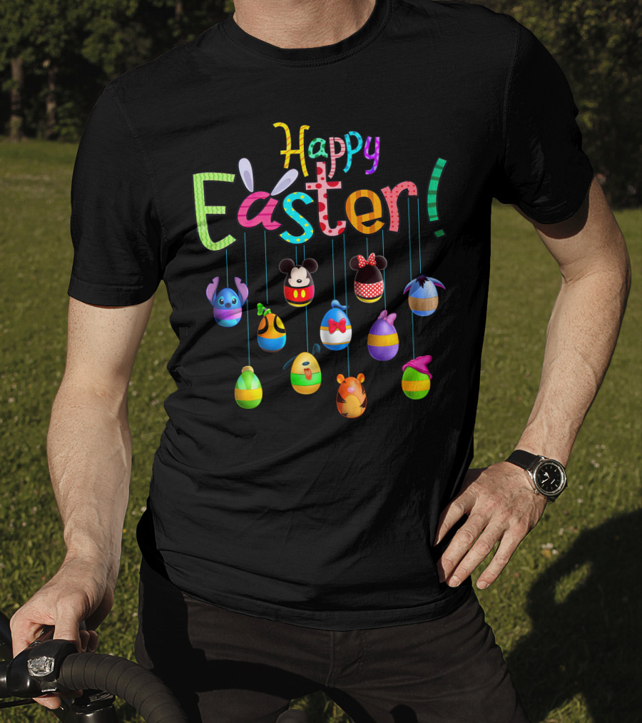 Happy Easter Disney Characters Egg Collection T-Shirt