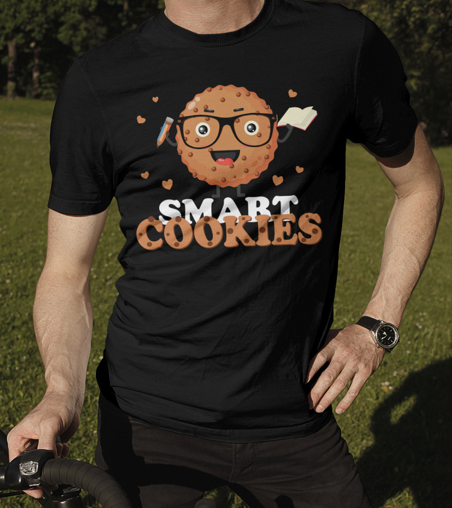 SMART COOKIES Book Pencil Glasses T-Shirt