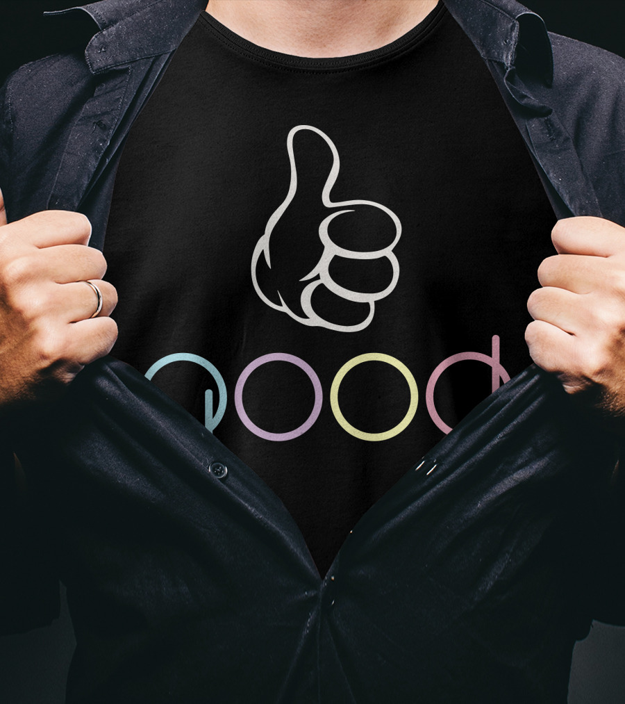 Good Thumbs Up Pastel Text T-Shirt