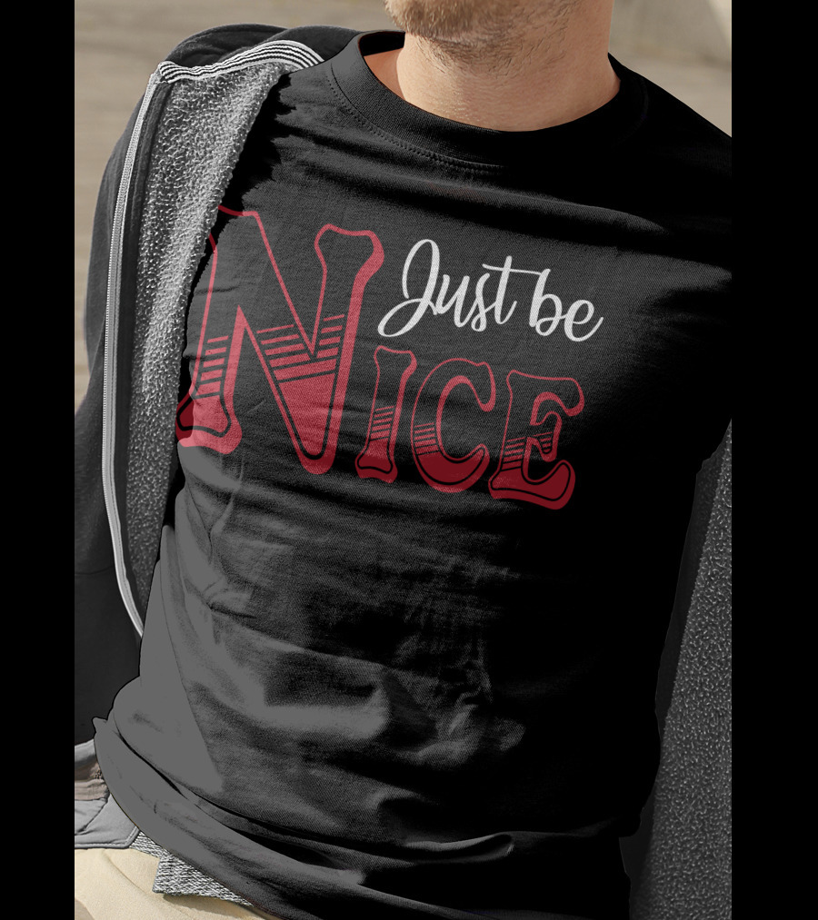 Just Be Nice Retro Lettering T-Shirt