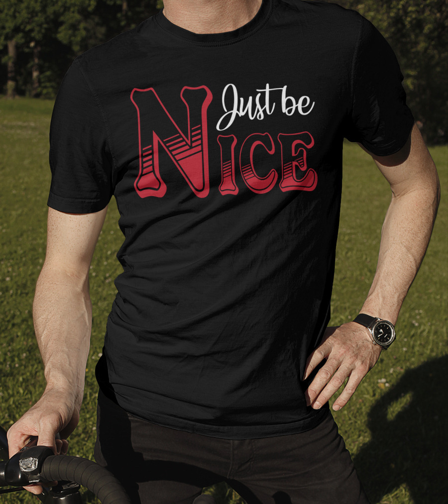 Just Be Nice Retro Lettering T-Shirt