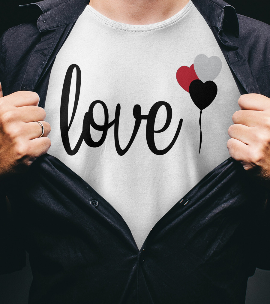 Love Heart Balloons T-Shirt