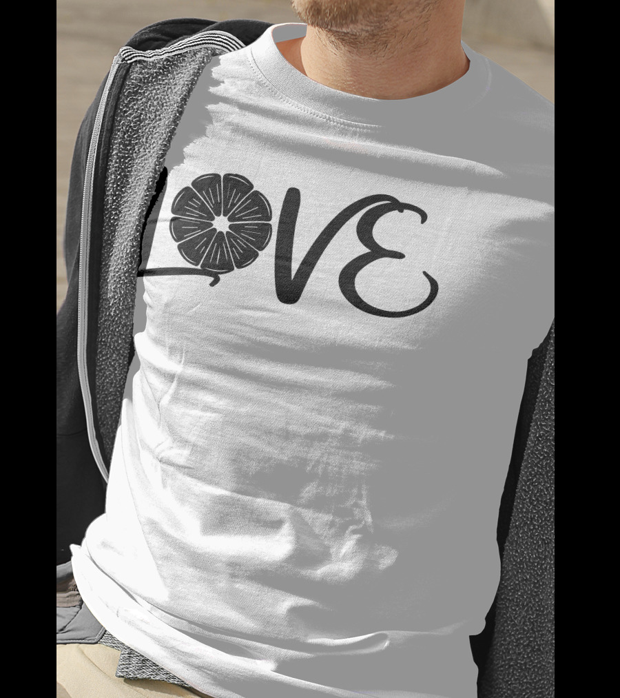 LOVE LEMON Sliced Citrus Typography T-Shirt