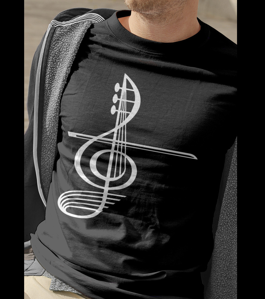 VIOLA Musical Treble Clef Strings T-Shirt
