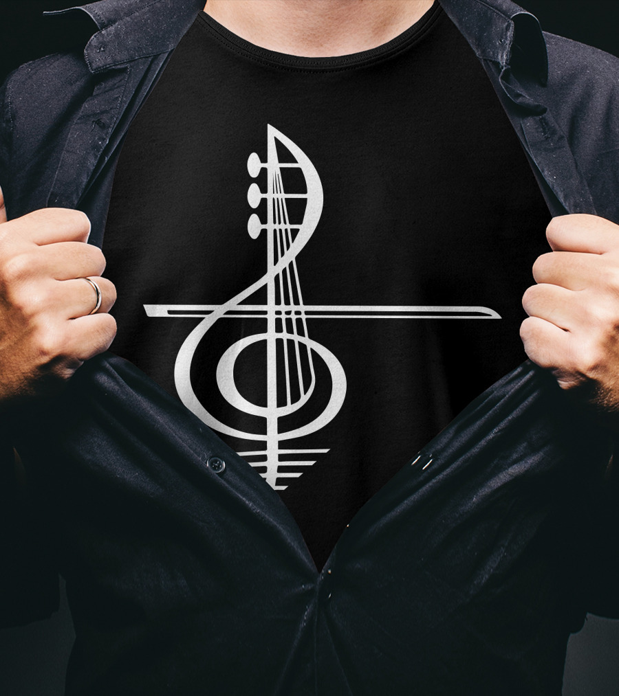 VIOLA Musical Treble Clef Strings T-Shirt