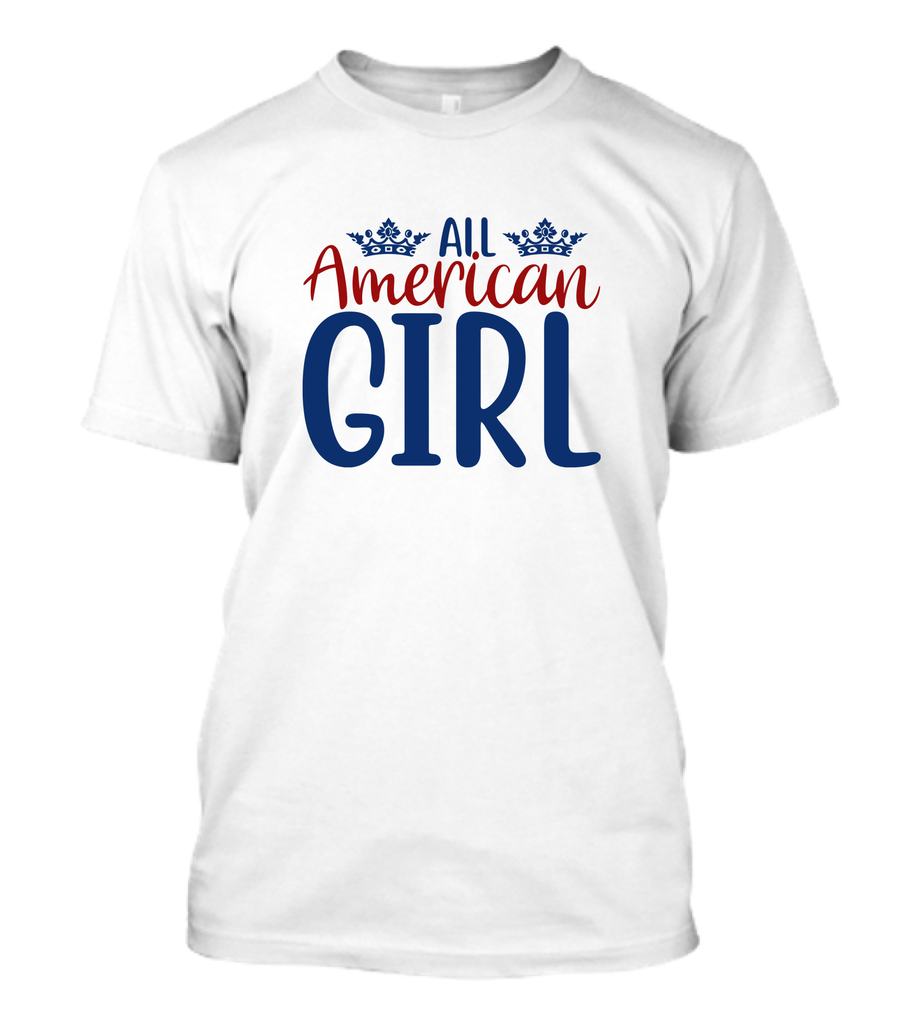 All American Girl With Crown Elements T-Shirt