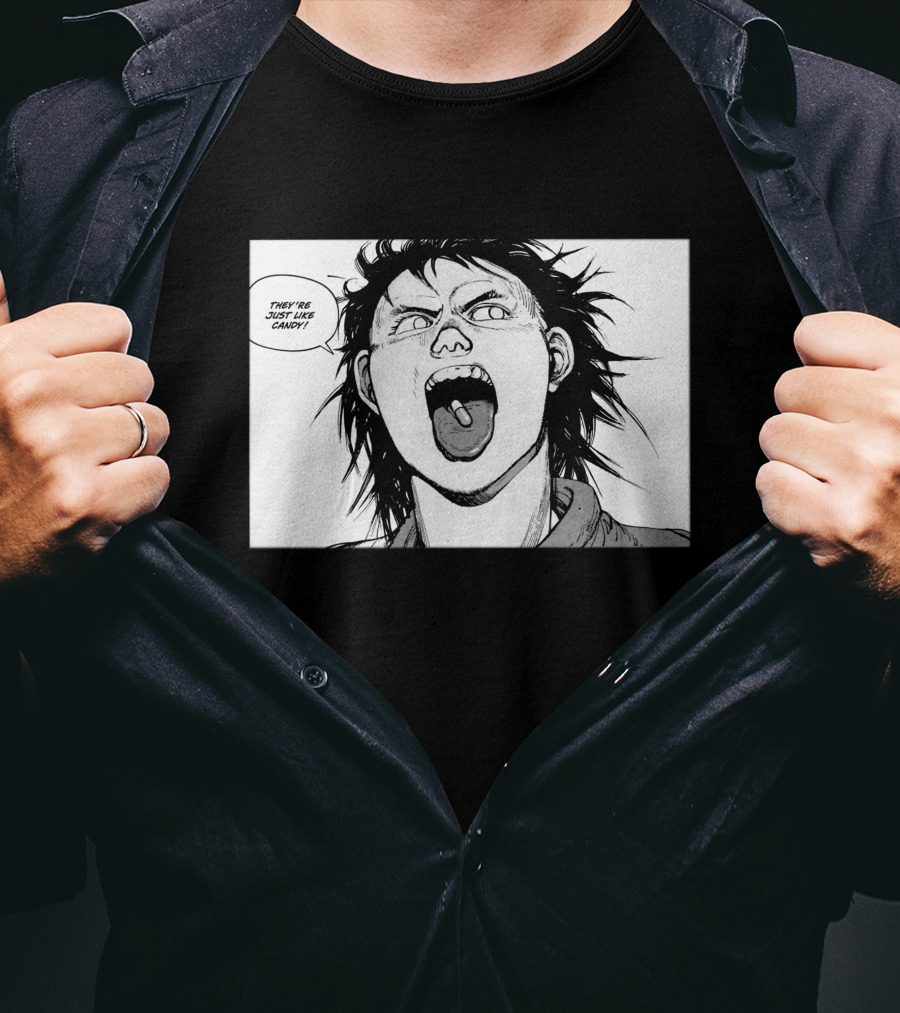 Akira Tetsuo They're Just Like Candy Pill T-Shirt